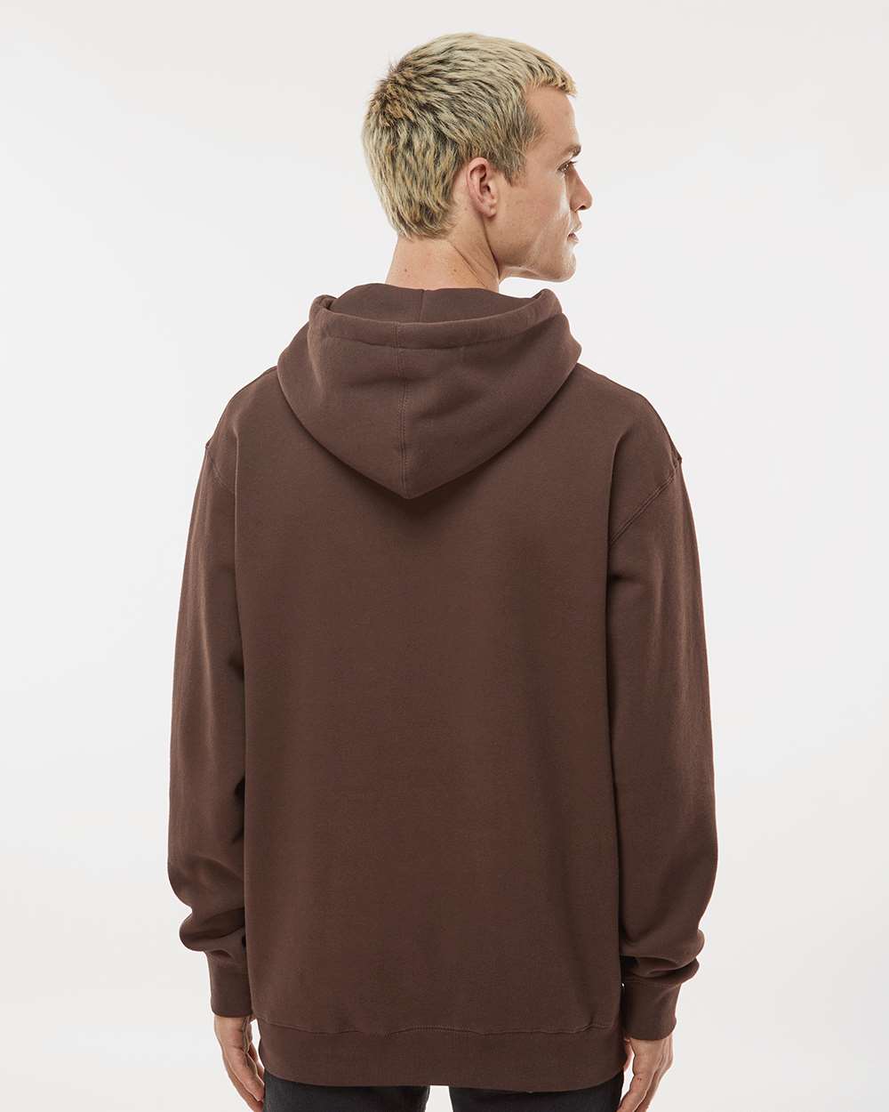 Premium Embroidered / Heavyweight Hooded Pullover Sweatshirt / Brown / Salt and Sand
