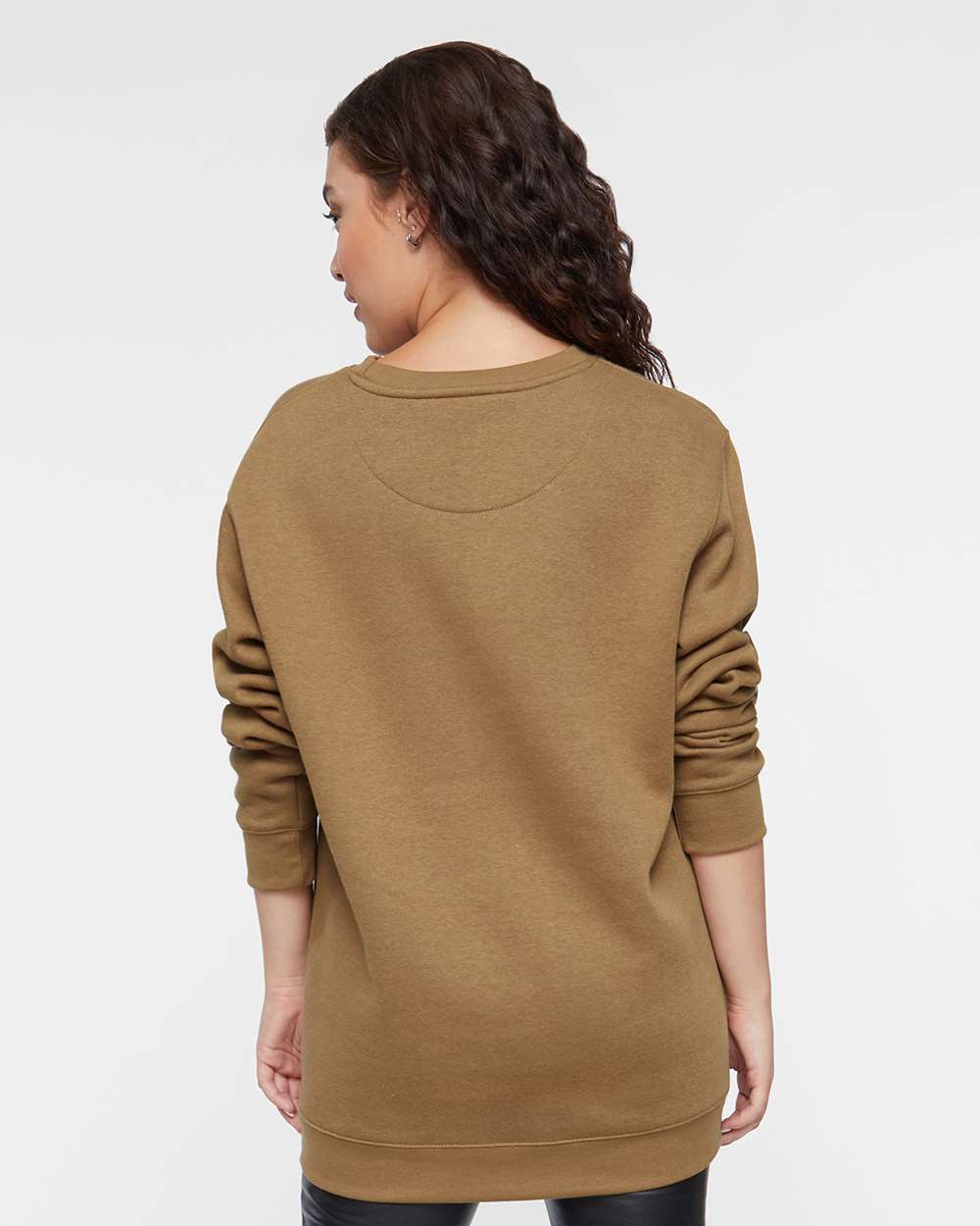 Elevated Fleece Crewneck Sweatshirt / Coyote Brown / Salt and Sand