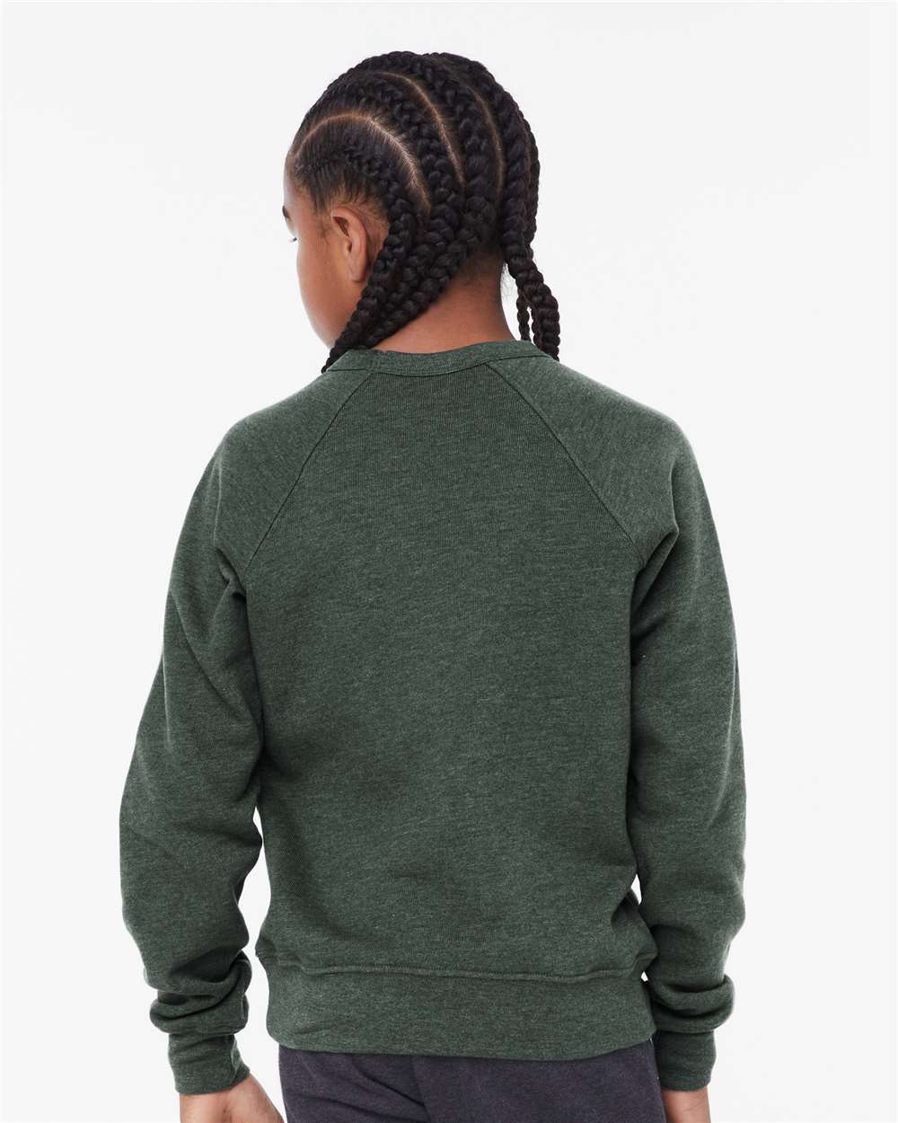 Merry Merry Merry / YOUTH Sponge Fleece Crewneck Sweatshirt / Heather Forest / Christmas