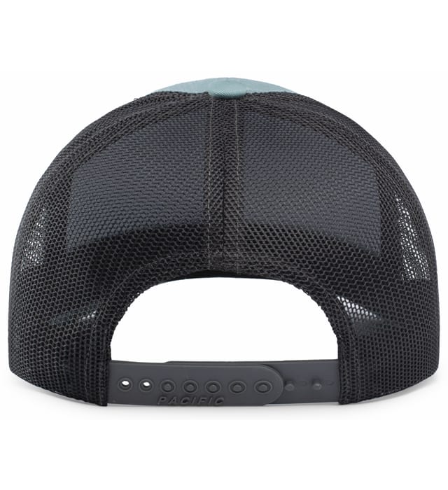 Trucker Snapback Cap / Smoke Blue/Black / 757 saltandsandshop
