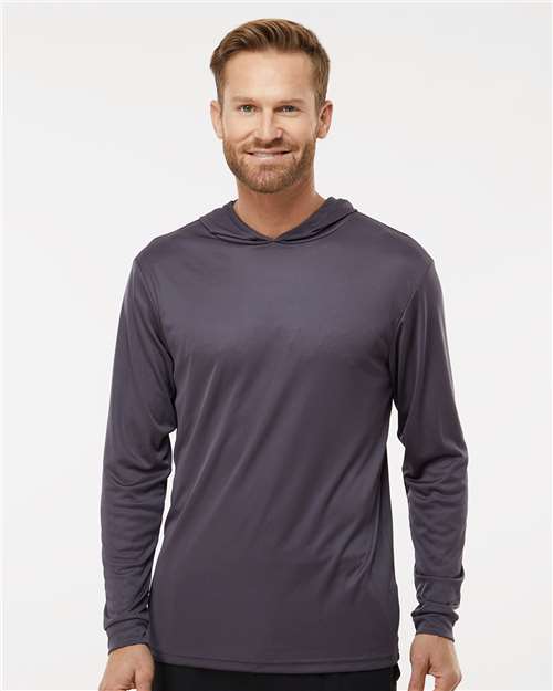 Bahama Performance Hooded Long Sleeve UPF 50+ Tee / Graphite / Local