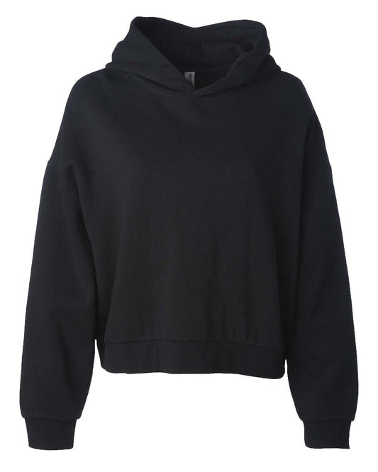 Women's California Wave Wash Hooded Sweatshirt / Black / Coastal