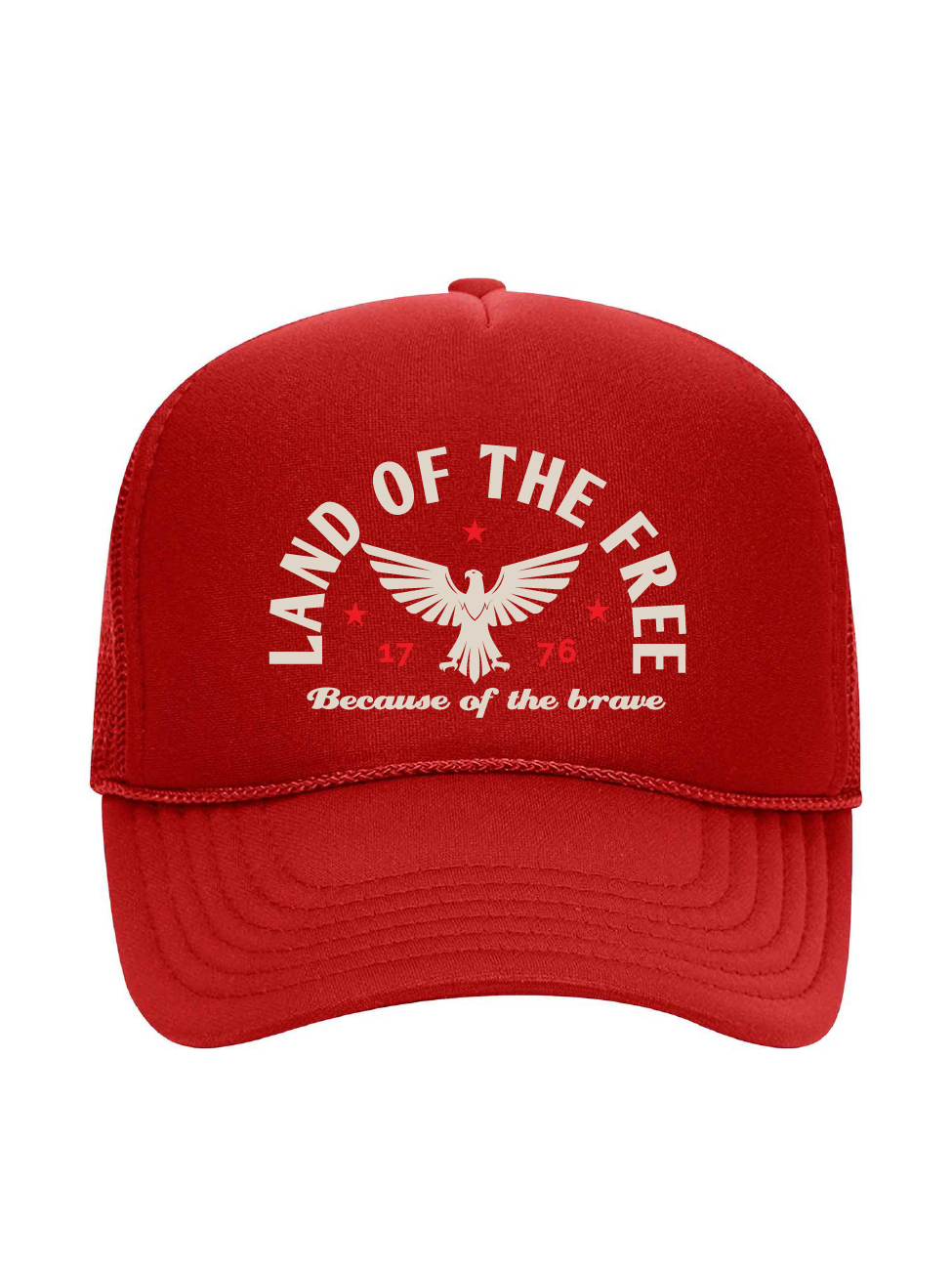 Land of The Free / Foam Trucker Hat / 5 colors / Patriotic saltandsandshop