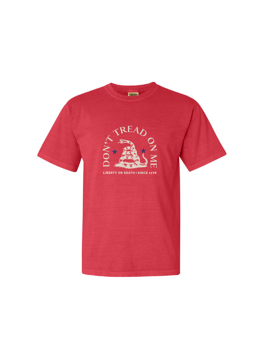 Don't Tread on Me / Heavyweight Ring Spun Tee / 3 colors / Patriotic