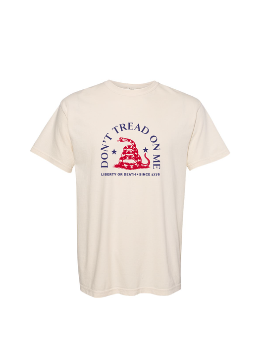 Don't Tread on Me / Heavyweight Ring Spun Tee / 3 colors / Patriotic