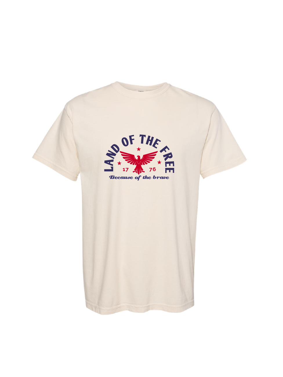Land of the Free / Ring Spun Tee / 3 colors / Patriotic