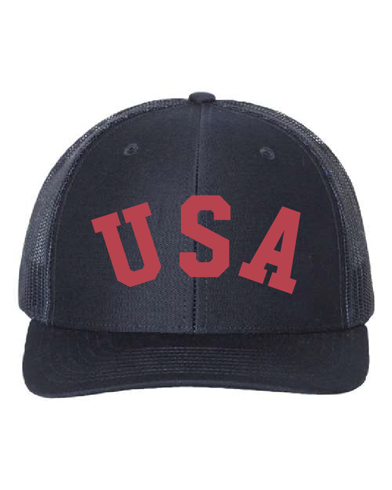 USA Low Profile Trucker Hat / 2 colors / Patriotic saltandsandshop