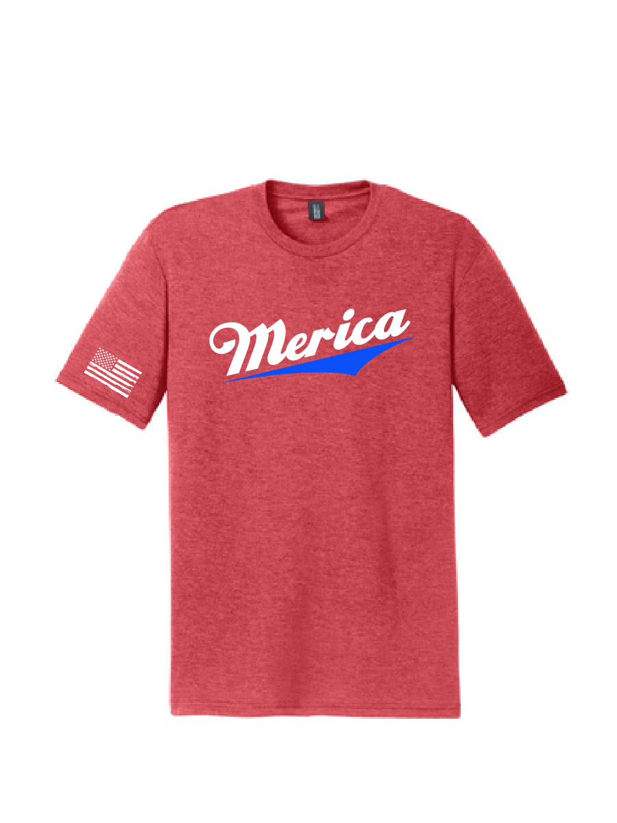 'Merica / Adult Unisex Softstyle Short Sleeve Tee / 3 Colors / Patriotic saltandsandshop