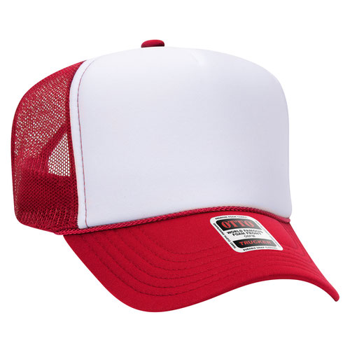Virginia Foam Trucker Hat / Red& White / Coastal saltandsandshop
