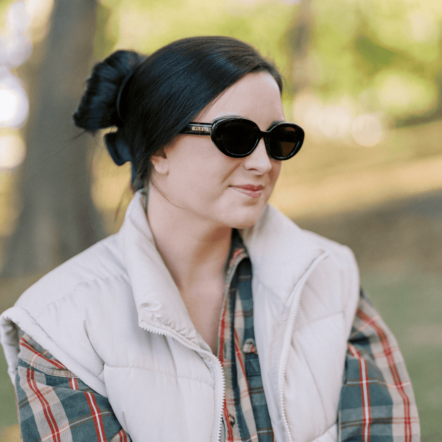 WINNIE: TORTOISE Blue Eye Sunglasses