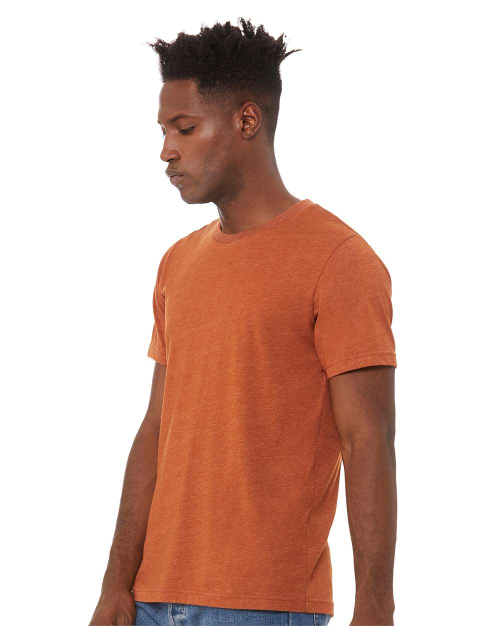 Unisex Heather CVC Short Sleeve Tee / Heather Autumn / Halloween