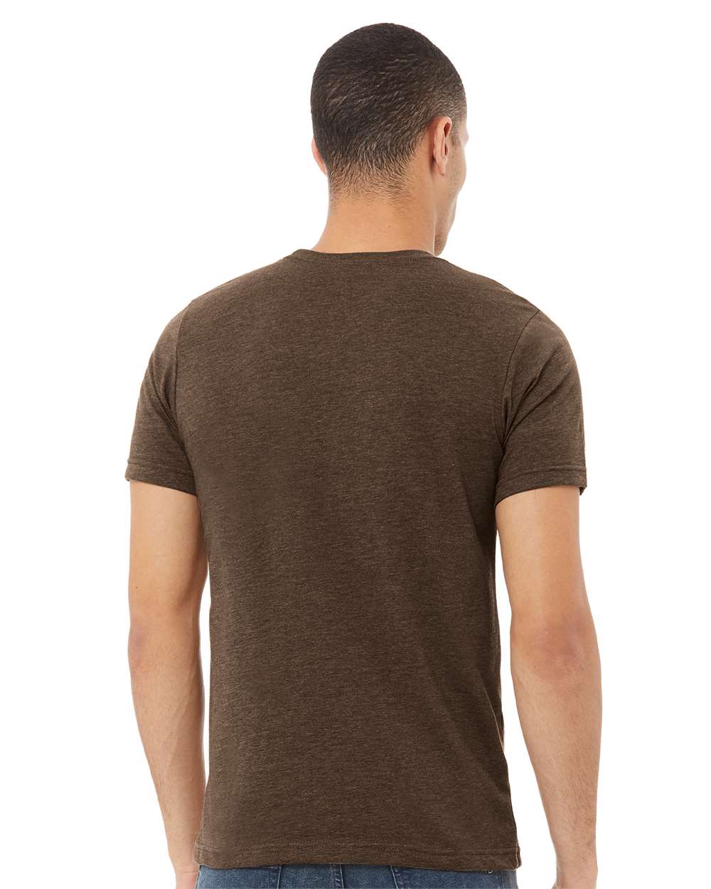 Unisex Heather CVC Short Sleeve Tee / Brown Heather / Local saltandsandshop