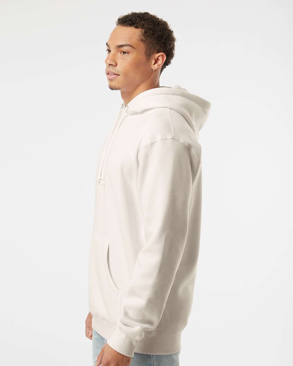 Heavyweight Hooded Pullover Sweatshirt / Bone / East Beach
