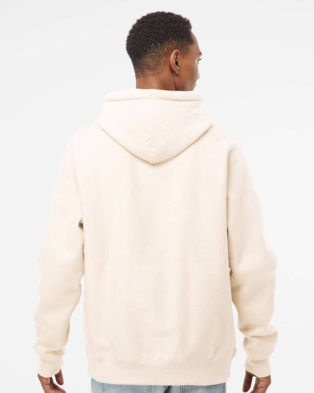 Heavyweight Cross-Grain Hooded Sweatshirt / Bone / 757 saltandsandshop