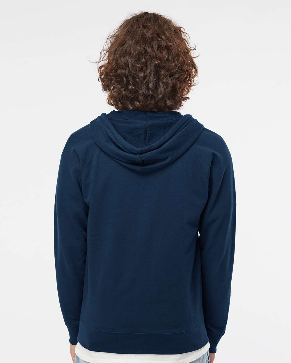 Lightweight Terry Full-Zip Hooded Sweatshirt / Indigo / Salt & Sand