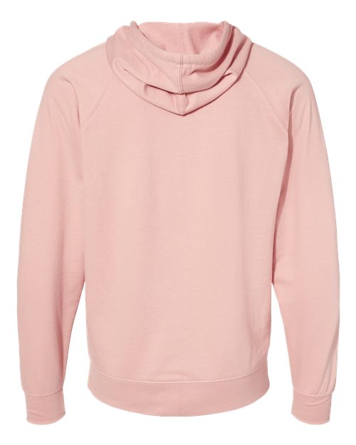 Lightweight Terry Full-Zip Hooded Sweatshirt / Pink / Salt & Sand