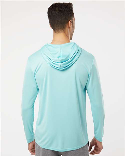 Bahama Performance Hooded Long Sleeve UPF 50+ Tee / AQUA / Local saltandsandshop