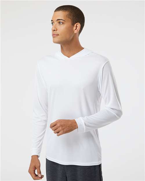 Bahama Performance Hooded Long Sleeve UPF 50+ Tee / White / Local