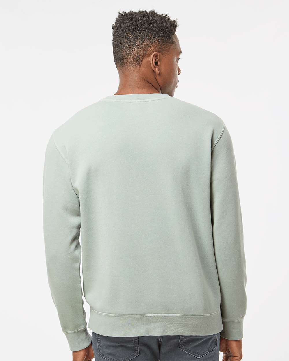 Retro Pigment-Dyed Crewneck Sweatshirt / Sage / Salt and Sand saltandsandshop
