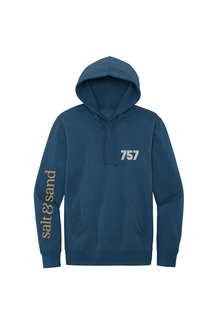 757 Midnight Blue Hoodie and Trucker Hat Bundle / Salt & Sand