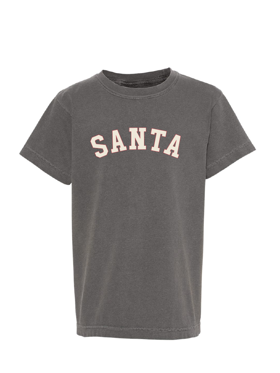 SANTA / Heavyweight Ring Spun Tee / 3 Colors / Christmas