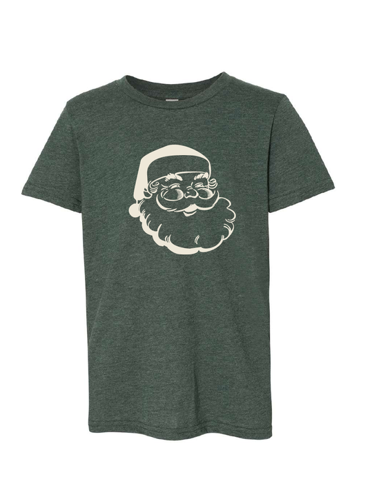 Vintage Santa / Unisex Heather Softstyle Short Sleeve Tee / 2 Colors / Christmas