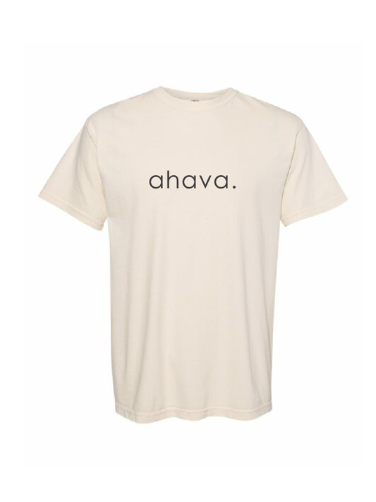 Ahava / Heavyweight Ring Spun Tee / 4 colors / Hanukkah