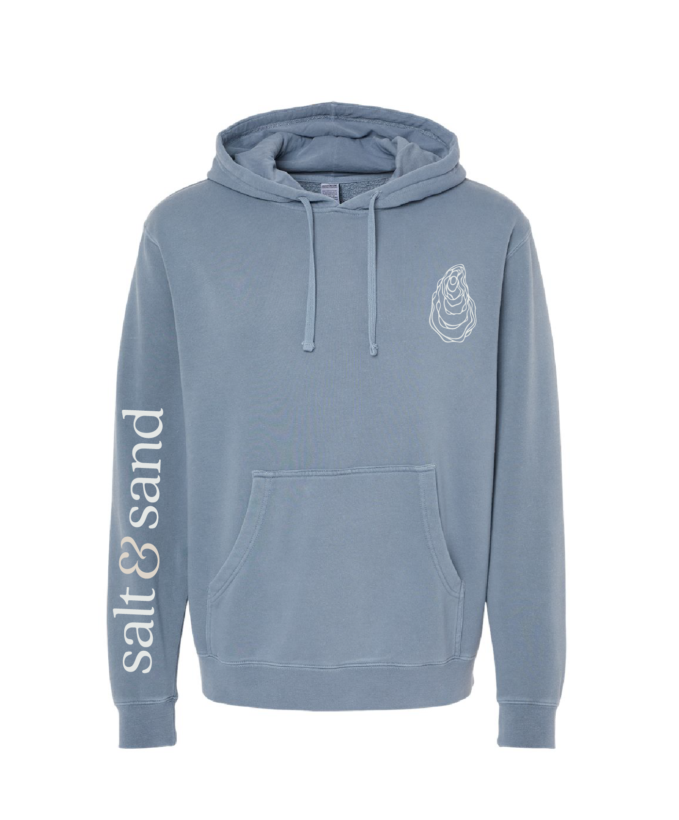 Midweight Pigment-Dyed Hooded Sweatshirt / Pigment Slate Blue / Coastal saltandsandshop