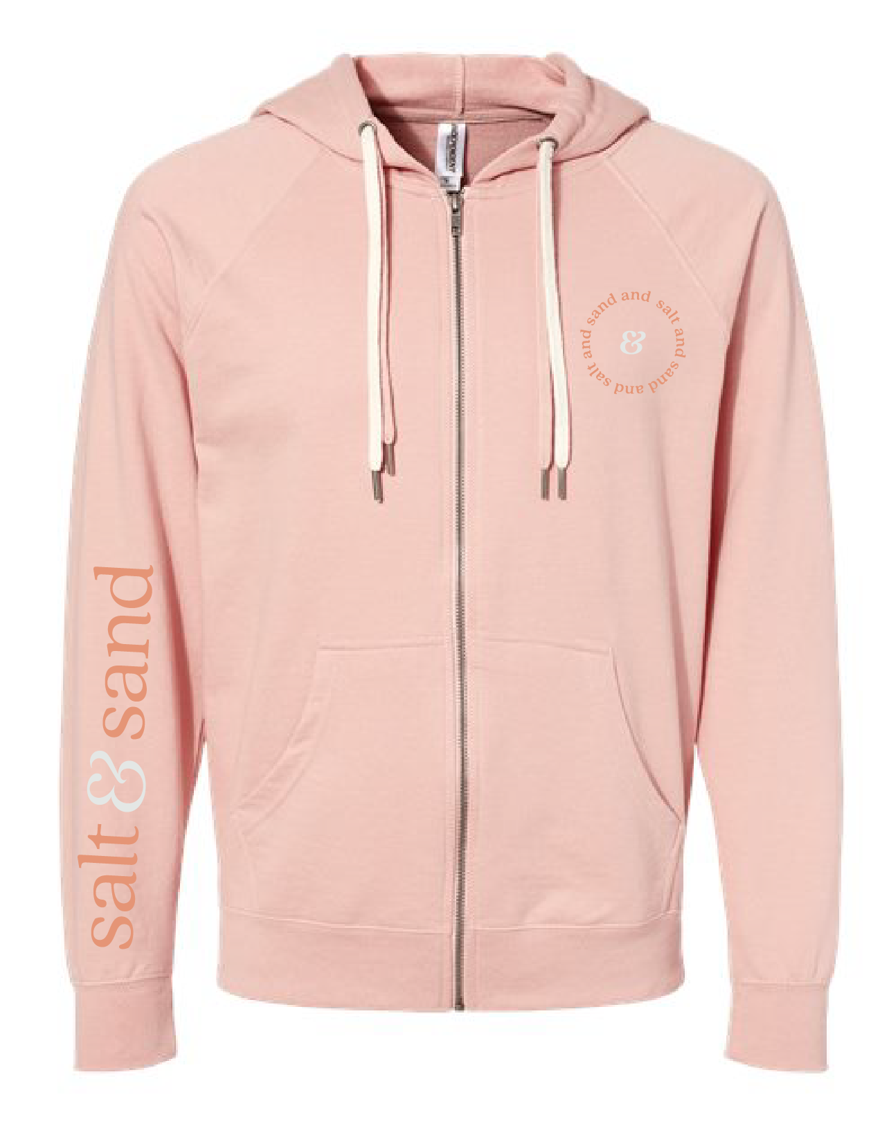Icon Lightweight Loopback Terry Full-Zip Hooded Sweatshirt / Rose / Summer