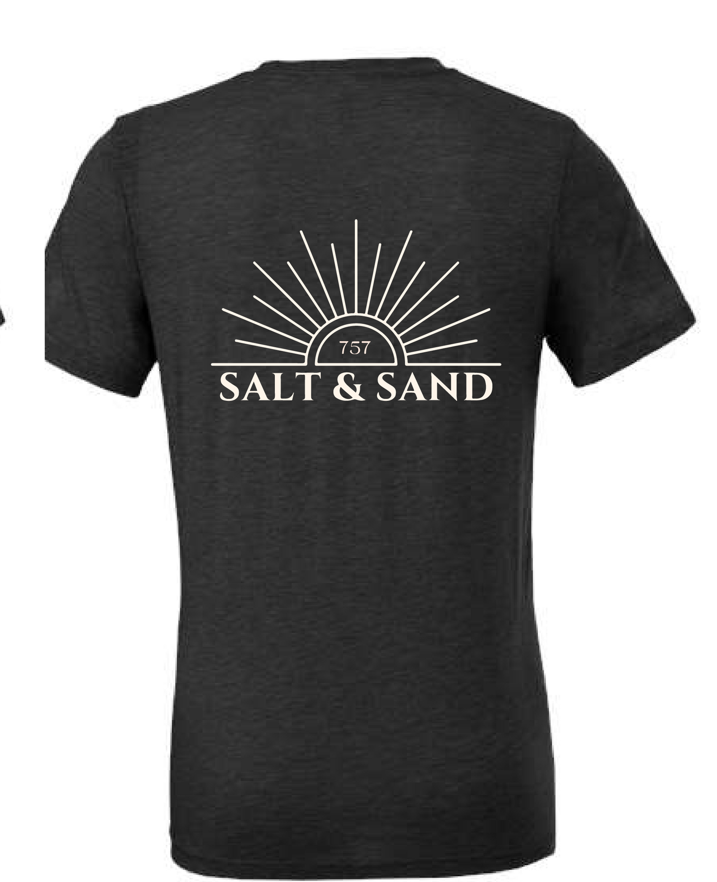 Triblend Softstyle Tee / Solid Dark Grey / Salt and Sand