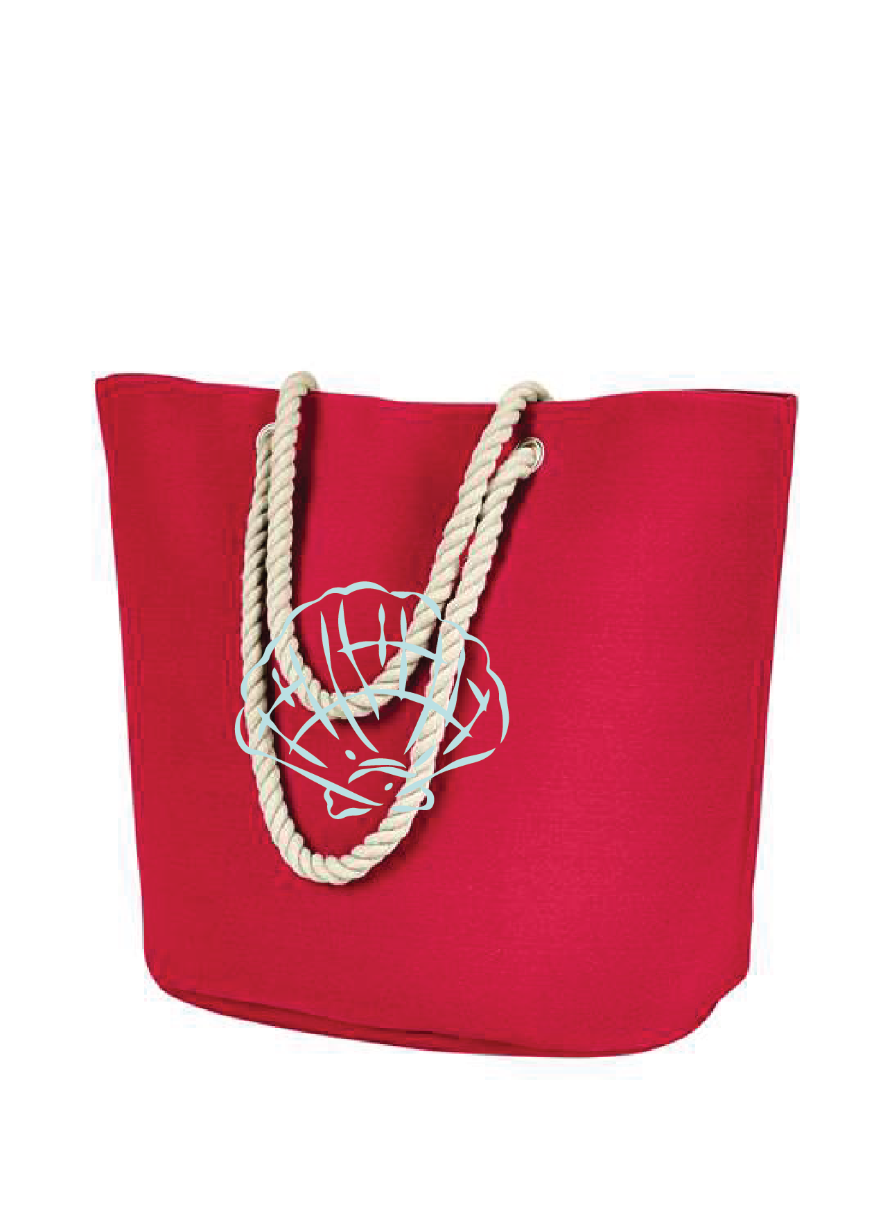 Sea Life Canvas Rope Beach Tote / 3 Styles / Coastal saltandsandshop