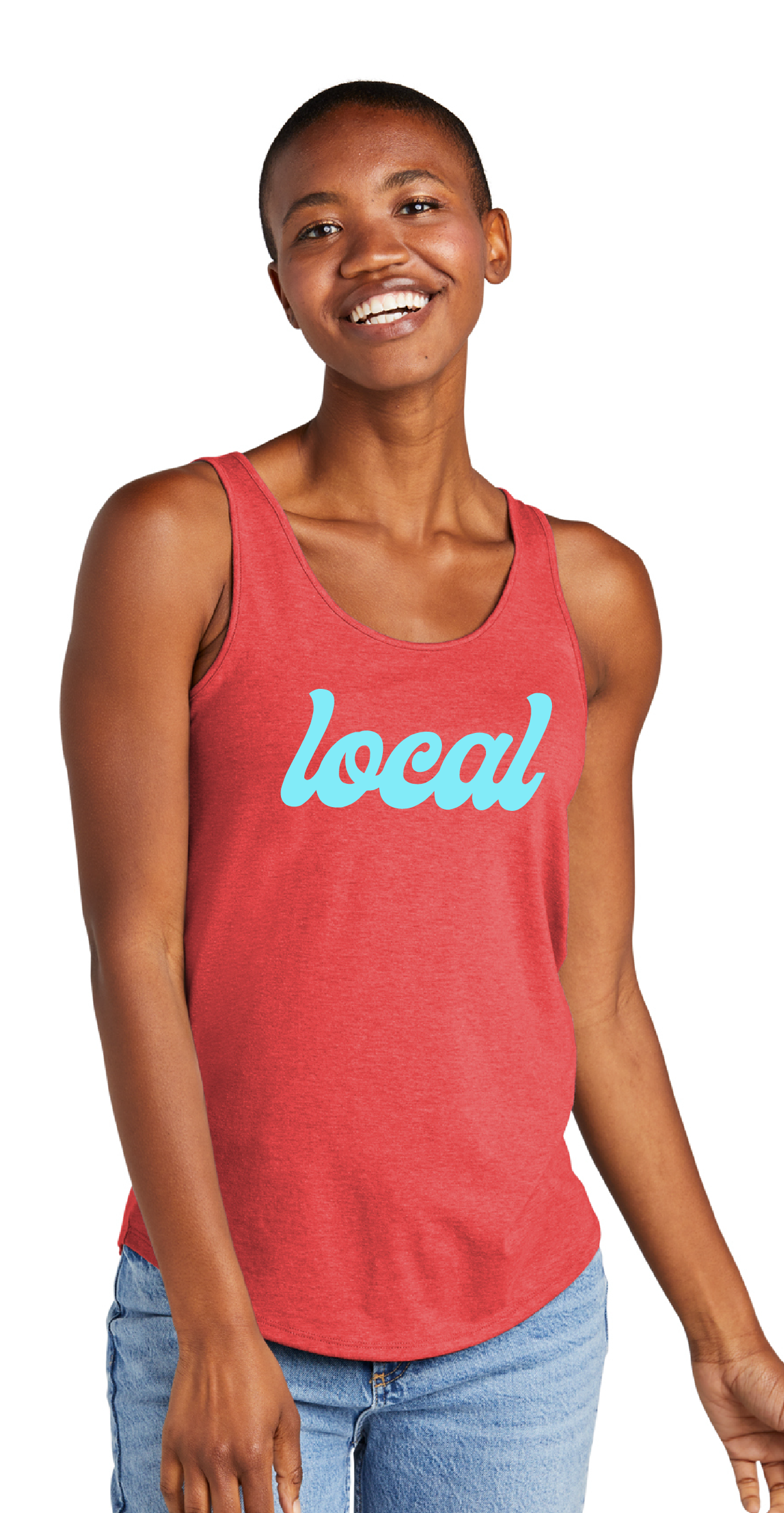 Women’s Triblend Relaxed Tank / Red Frost / Local