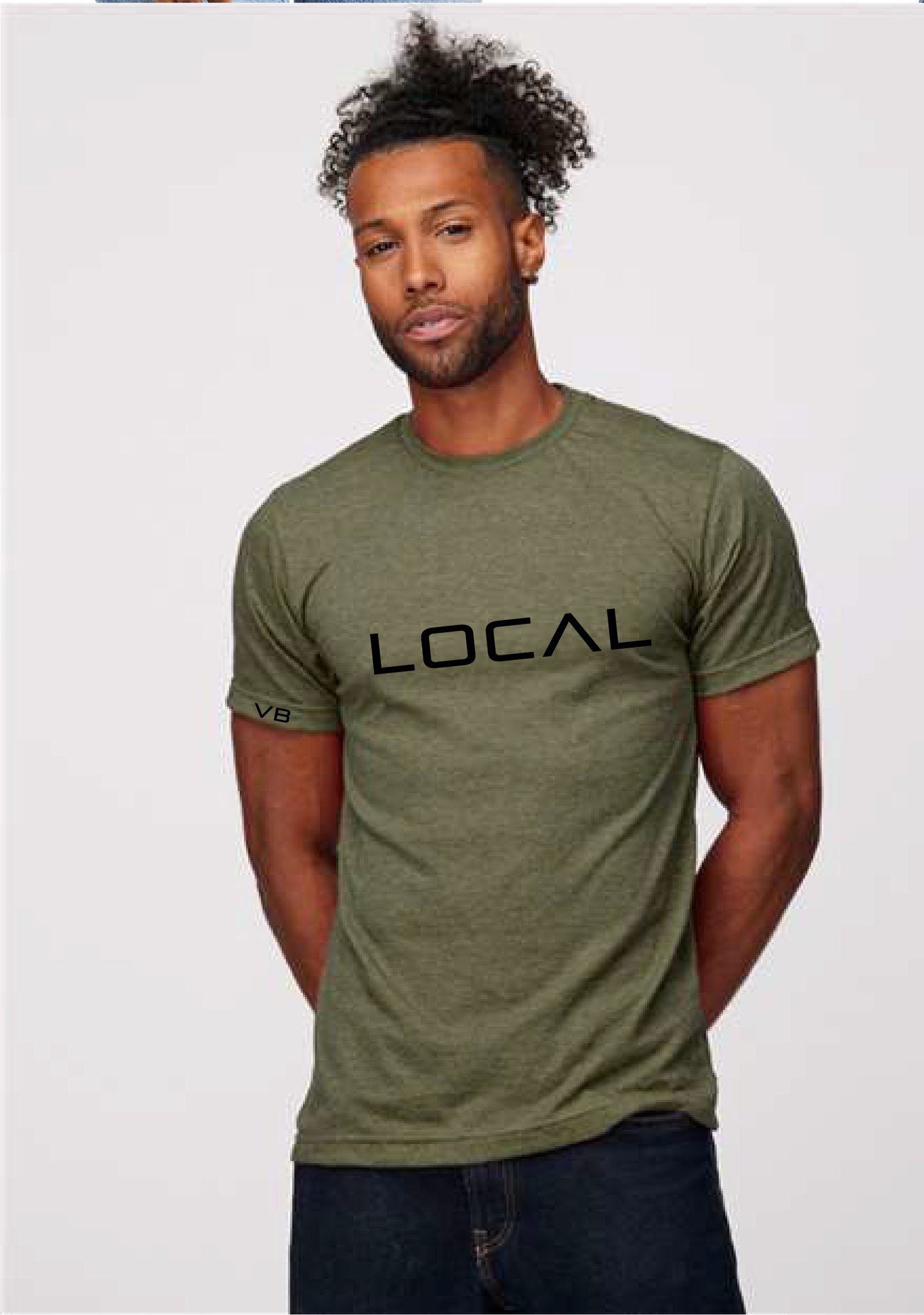 Unisex Heather Triblend Tee / Heather Military Green / Local