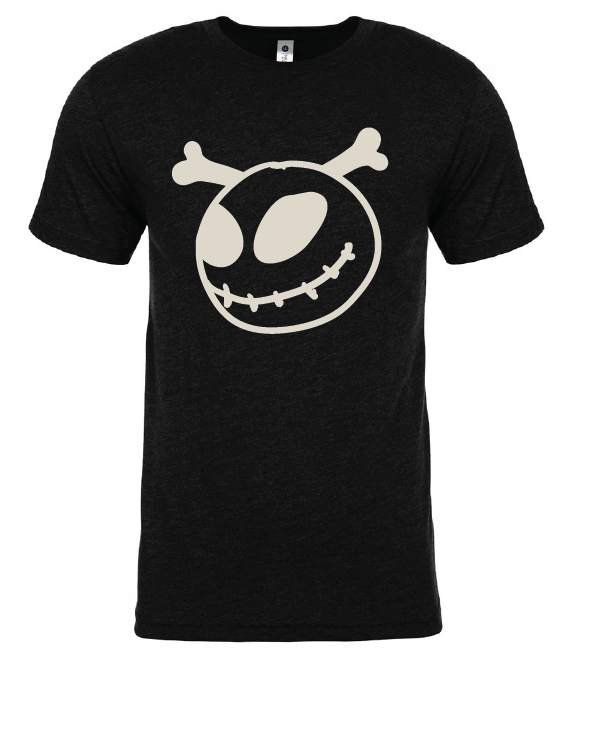 Unisex Heather CVC Short Sleeve Tee / Black Heather / Halloween