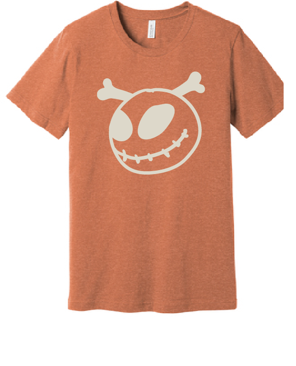 Unisex Heather CVC Short Sleeve Tee / Heather Autumn / Halloween