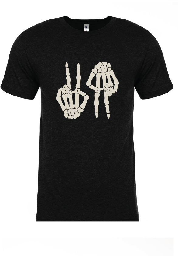 VA Unisex Heather CVC Short Sleeve Tee / Black Heather / Halloween