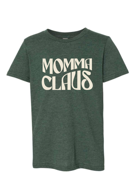 Momma Claus / Unisex Heather Softstyle Short Sleeve Tee / 2 Colors / Christmas