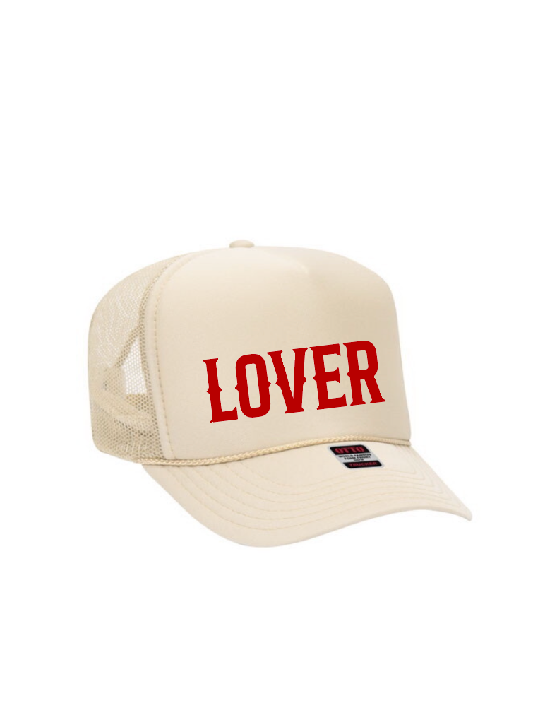 Lover / 5-Panel High Crown Foam Trucker Hat / 4 colors / Valentine's Day saltandsandshop