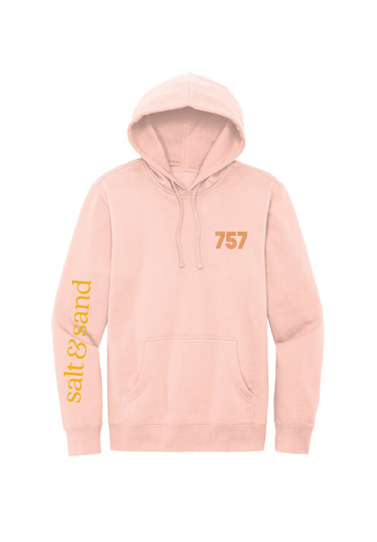 Midweight Fleece Hooded Sweatshirt / Rosewater Pink / 757