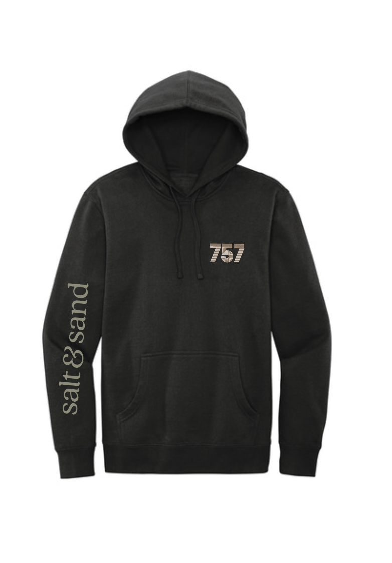 Midweight Fleece Hooded Sweatshirt / Black / Salt & Sand saltandsandshop