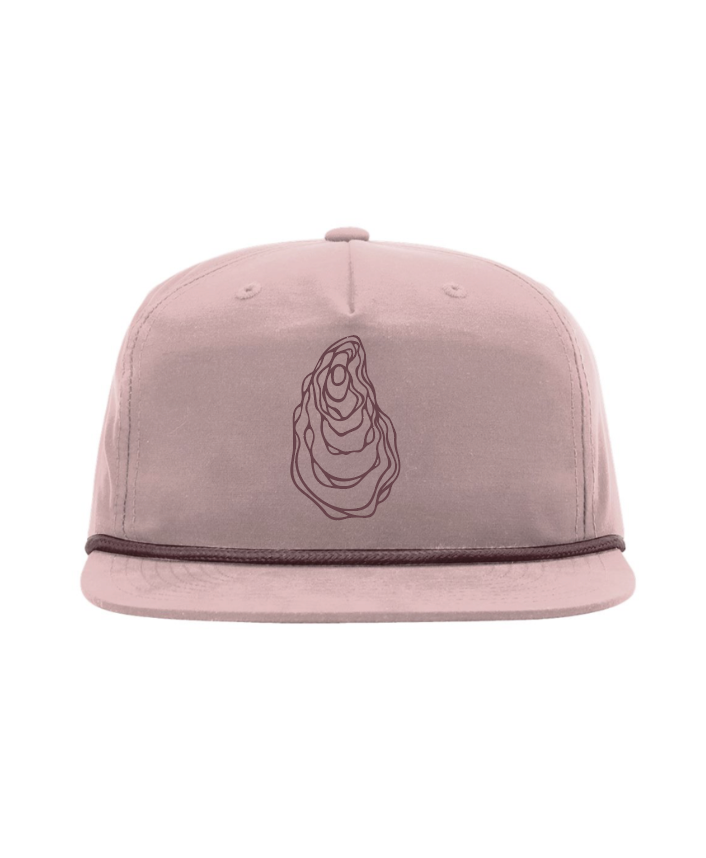 Oyster / Umpqua Snapback Cap / Pale Peach/ Maroon / Coastal saltandsandshop