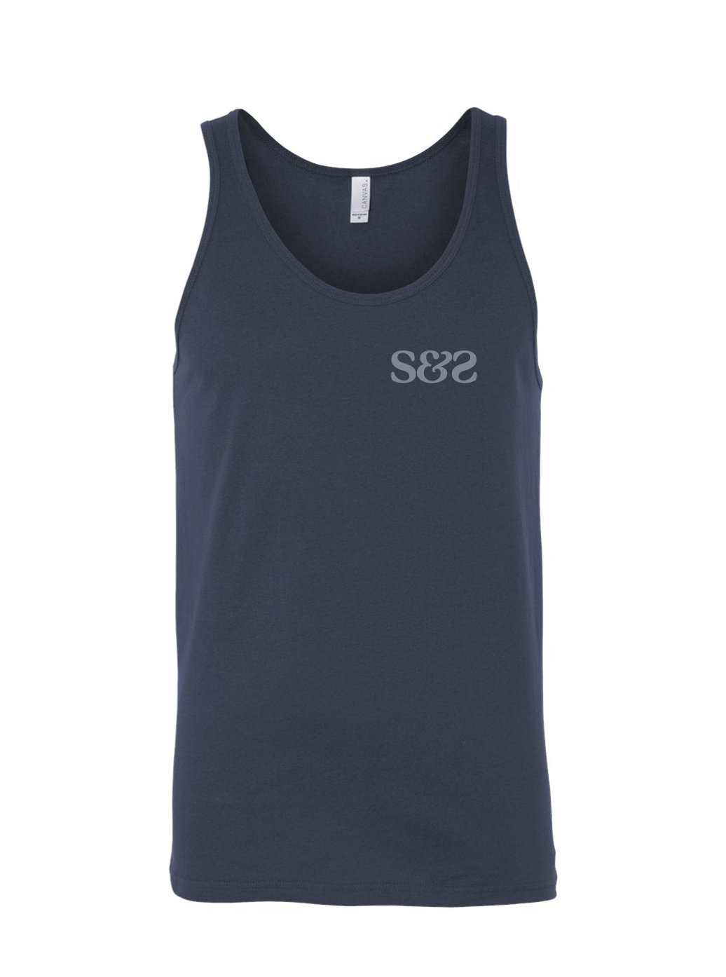 Flag / Fine Jersey Unisex Tank/ Navy / Patriotic saltandsandshop