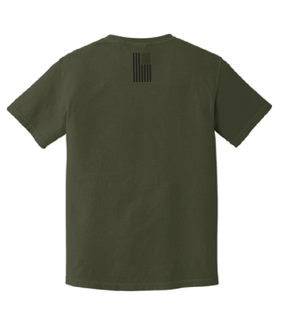 Heavyweight Ring Spun Tee / Moss / Salt and Sand