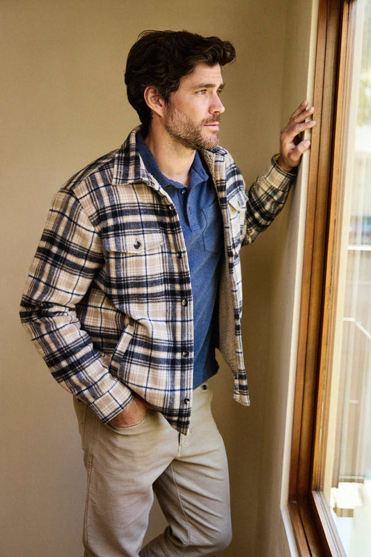 Skip Sherpa Shirt Jacket - Chinchilla