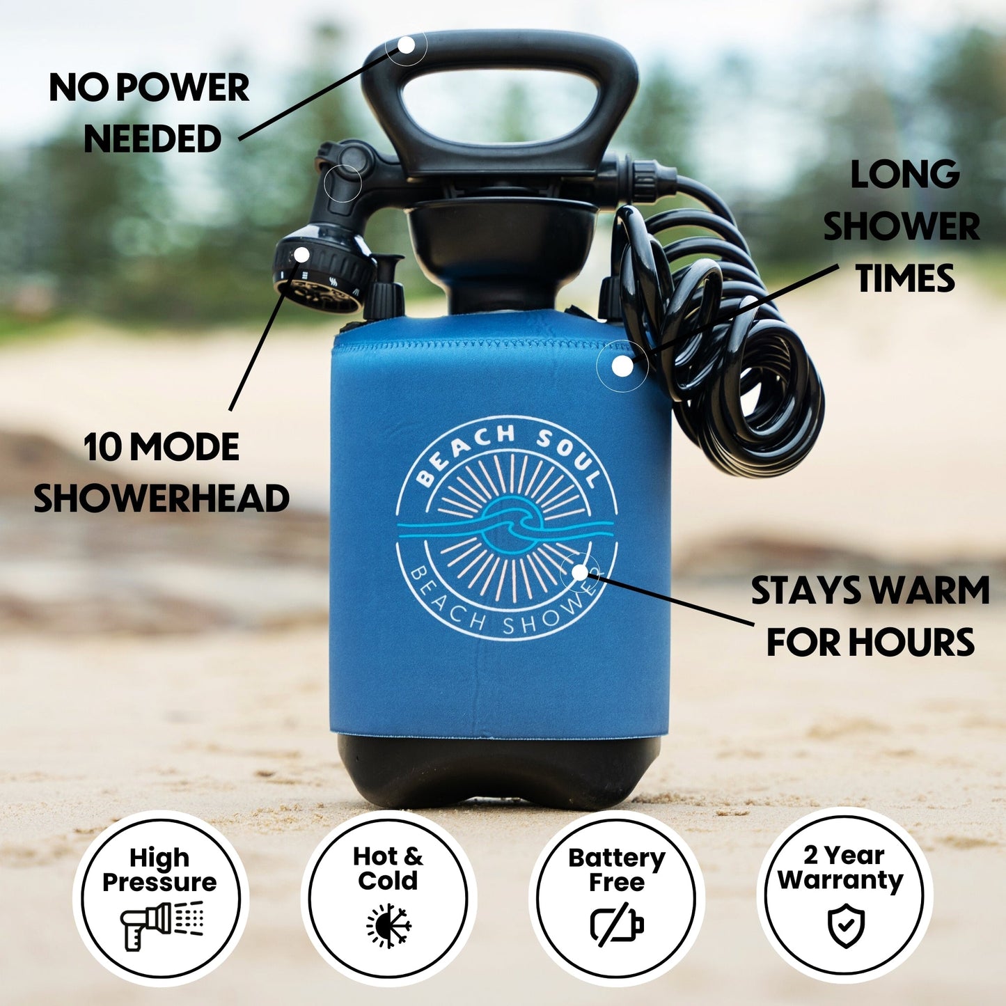 Portable Shower Ocean Rise 1.3G
