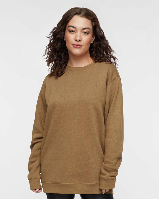 Elevated Fleece Crewneck Sweatshirt / Coyote Brown / Salt and Sand