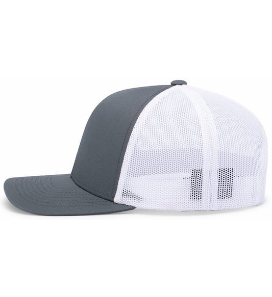Shark Trucker Snapback Cap / Charcoal/White / Salt and Sand