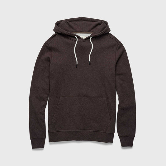 Marine French Terry Hoodie - Brown Heather