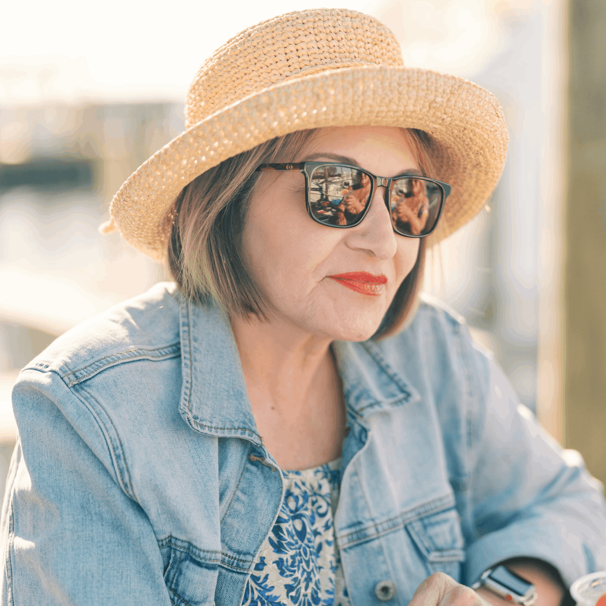 EMORY: TORTOISE Blue Eye Sunglasses