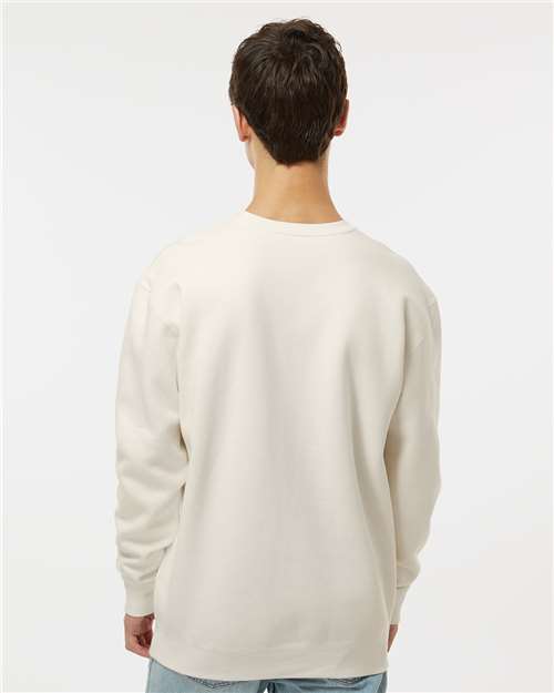 Premium Embroidered / Heavyweight Cross-Grain Crewneck Sweatshirt / Bone / Salt and Sand